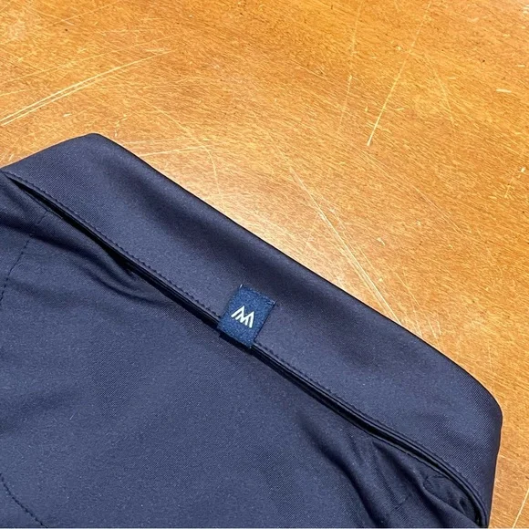 Mizzen + Main Men’s Versa Short-Sleeve Performance Polo Navy Large Trim Golf - Picture 11 of 16